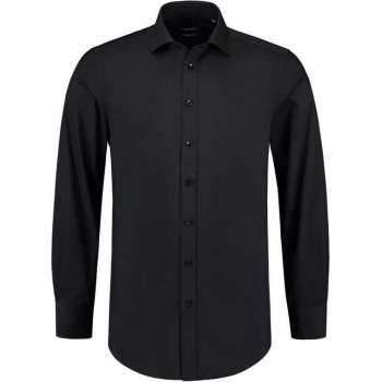 Tricorp 705008 Overhemd Stretch Slim Fit Zwart maat 38/7