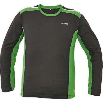 T-shirt Allyn longsleeve zwart/groen maat M