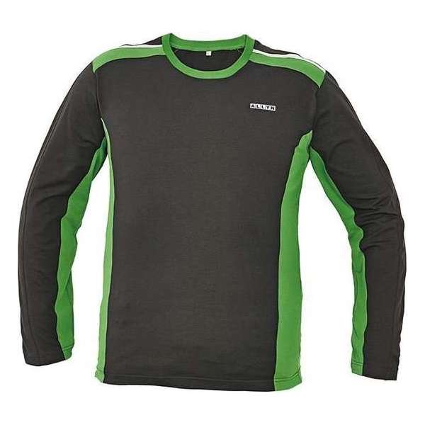 T-shirt Allyn longsleeve zwart/groen maat M T-shirt Allyn longsleeve zwart/groen maat M