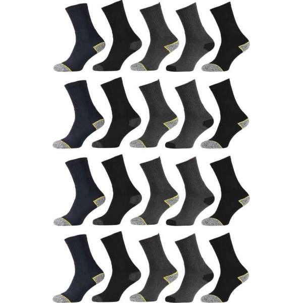 Apollo werksokken multipack 20 paar maat 43/46 Apollo werksokken multipack 20 paar maat 43/46