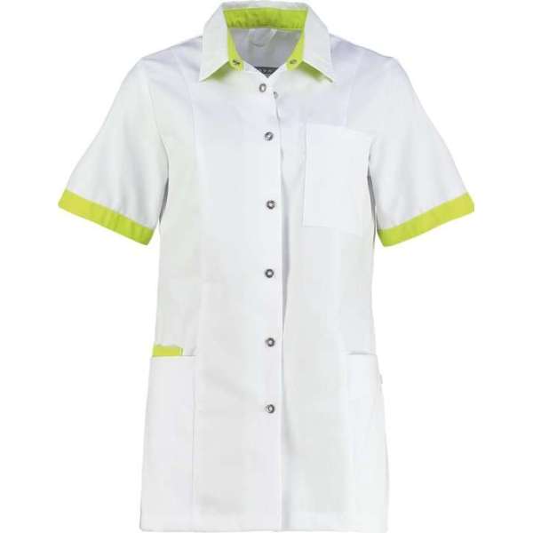 Haen / Bellyclare Dames Zorgjas Fijke Wit / Sulfur Yellow Maat M Haen / Bellyclare Dames Zorgjas Fijke Wit / Sulfur Yellow Maat M