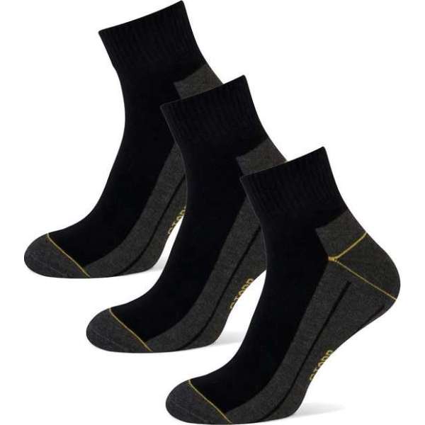 Stapp Yellow Herensok Yellow Quarter Coolmax Zwart - Sokken - 3 x 39-42 2-Pack Stapp Yellow Herensok Yellow Quarter Coolmax Zwart - Sokken - 3 x 39-42 2-Pack