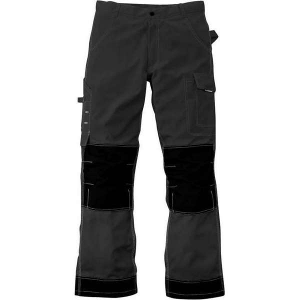 Taillebandbroek extra sterk voor werk en vrije tijd, kleur antraciet/zwart, maat 52 Taillebandbroek extra sterk voor werk en vrije tijd, kleur antraciet/zwart, maat 52