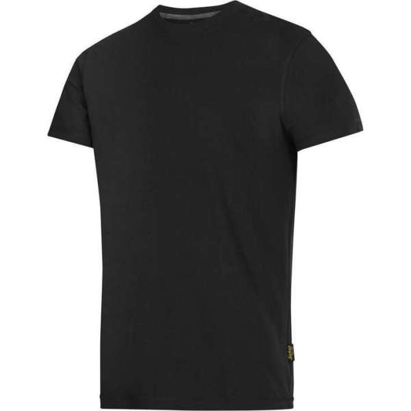 Snickers 2502 Classic Werk T-shirt - Katoen - Maat L - Zwart Snickers 2502 Classic Werk T-shirt - Katoen - Maat L - Zwart