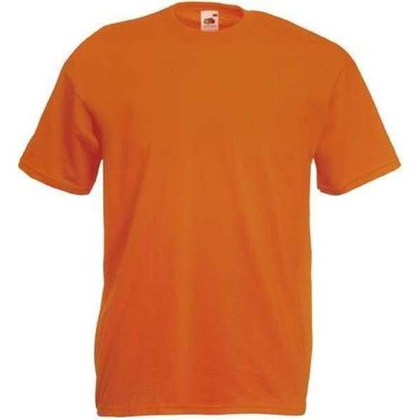 Fruit of the Loom T-shirt Valueweight, Oranje, Maat M ( 5 stuks onbedrukt) Fruit of the Loom T-shirt Valueweight, Oranje, Maat M ( 5 stuks onbedrukt)