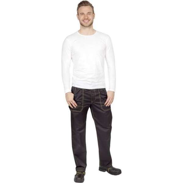 Wisent Work Wear Tailleband broek, kleur zwart, maat 52 Wisent Work Wear Tailleband broek, kleur zwart, maat 52