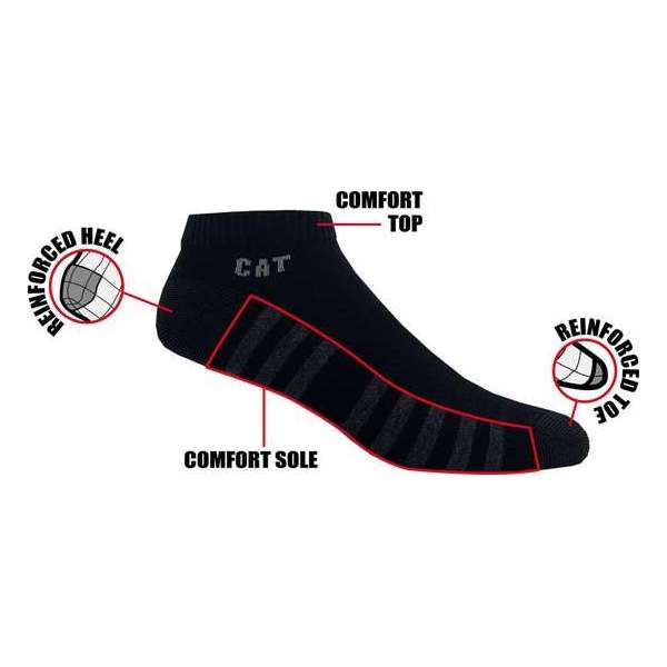 CATERPILLAR SOKKEN - CAT Work light sneakers - 39/42 - Zwart - 6 paar CATERPILLAR SOKKEN - CAT Work light sneakers - 39/42 - Zwart - 6 paar