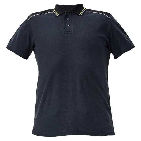 Knoxfield polo-shirt antraciet/geel M Knoxfield polo-shirt antraciet/geel M