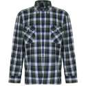 STØRVIK Houthakkersblouse lange mouw Heren D7 Donkerblauw Geel - Maat XL (54) - Egersund