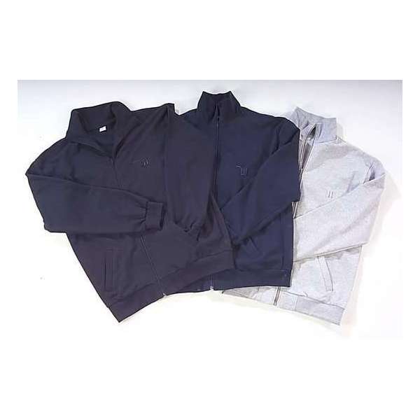 Jasje met ritssluiting blauw maat XL