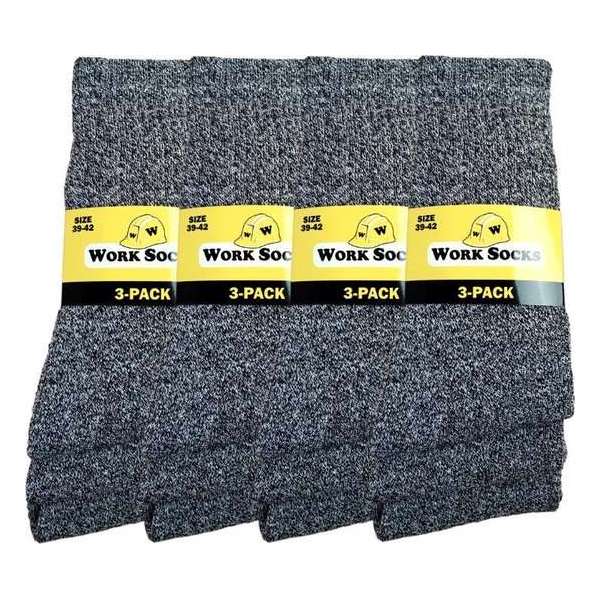 12 paar Bonanza werksokken - Basic - Grijs - Maat 39-42 12 paar Bonanza werksokken - Basic - Grijs - Maat 39-42