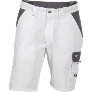 DASSY Roma Korte Werkbroek Wit/Grijs