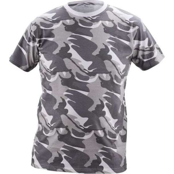 Camouflage t-shirt (180 g/m2) wit maat S Camouflage t-shirt (180 g/m2) wit maat S