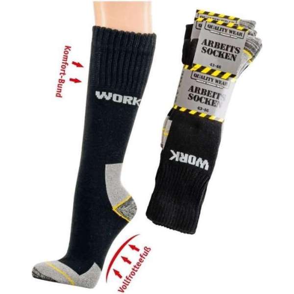 3 paar Comfortabel werk sokken 3/4 lengte maat 43-46 3 paar Comfortabel werk sokken 3/4 lengte maat 43-46