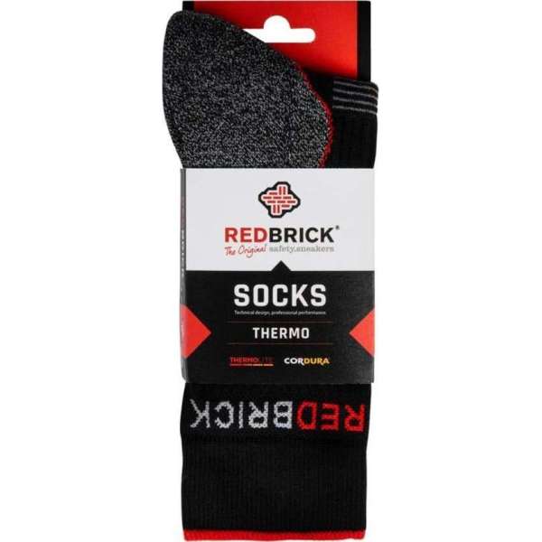 Redbrick Thermo Sokken 25105 - Grijs/Zwart - 47-50 Redbrick Thermo Sokken 25105 - Grijs/Zwart - 47-50