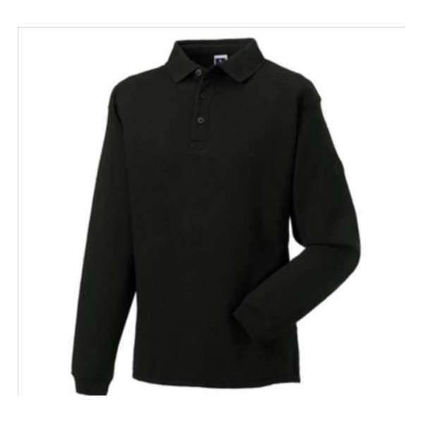 Werktrui / Sweater met kraag – Russel 012M – Zwart maat L Werktrui / Sweater met kraag – Russel 012M – Zwart maat L