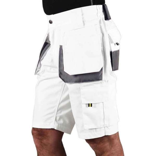 STØRVIK Korte Schilders Werkbroek Heren Wit - Maat XL - JOB STØRVIK Korte Schilders Werkbroek Heren Wit - Maat XL - JOB