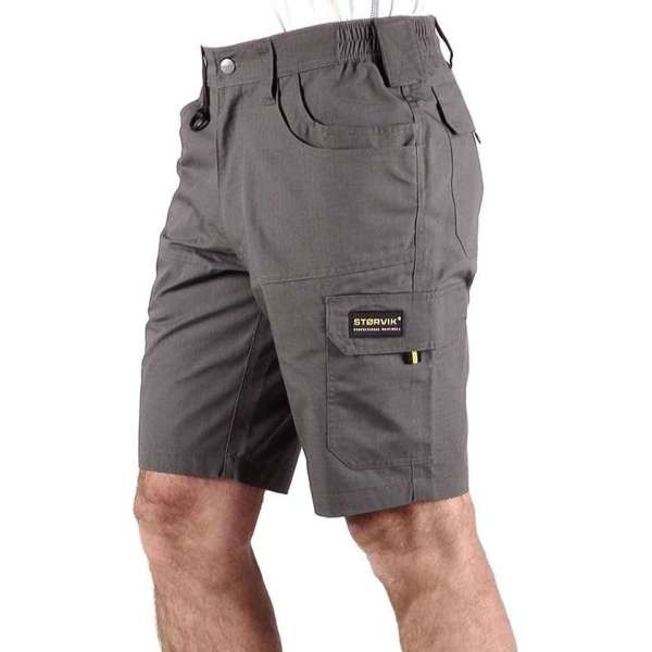 STØRVIK Licht Gewicht Korte Werkbroek Heren Antraciet Grijs - Maat 3XL - RON STØRVIK Licht Gewicht Korte Werkbroek Heren Antraciet Grijs - Maat 3XL - RON