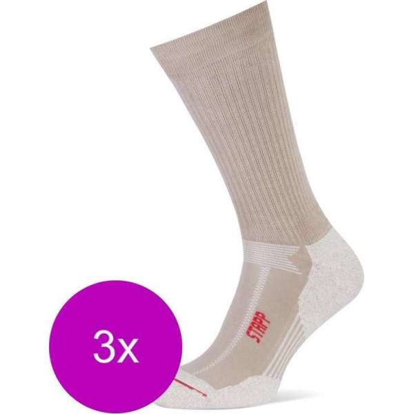 Stapp Unisex Coolmax Cordura Beige - Sokken - 3 x 35-38 Stapp Unisex Coolmax Cordura Beige - Sokken - 3 x 35-38