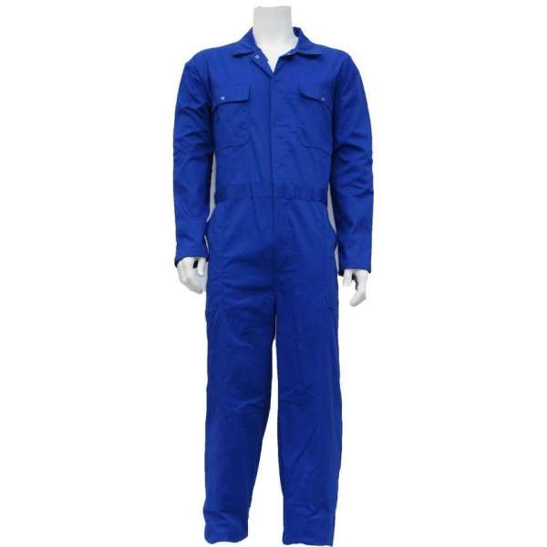 Yoworkwear Kinderoverall polyester/katoen korenblauw maat 176 Yoworkwear Kinderoverall polyester/katoen korenblauw maat 176