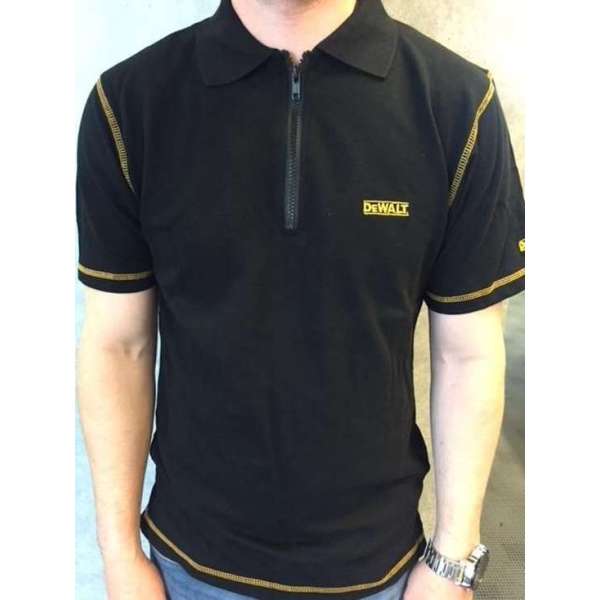 DeWalt poloshirt zwart maat L DeWalt poloshirt zwart maat L