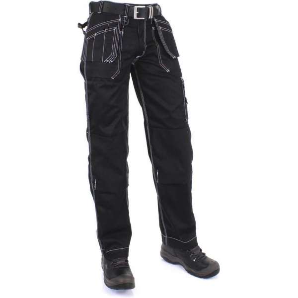 KREB Workwear Edwin Werkbroek Heren - Zwart - Maat 46 KREB Workwear Edwin Werkbroek Heren - Zwart - Maat 46