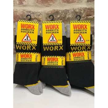 Werksokken zwart 39/42  3 paar