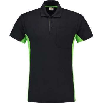 Tricorp Poloshirt Bi-Color - Workwear - 202002 - Navy-Limoengroen - maat 3XL