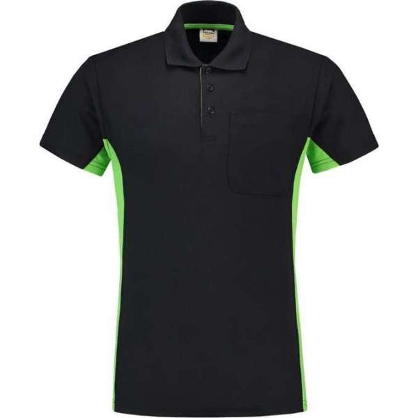 Tricorp Poloshirt Bi-Color - Workwear - 202002 - Navy-Limoengroen - maat 3XL Tricorp Poloshirt Bi-Color - Workwear - 202002 - Navy-Limoengroen - maat 3XL