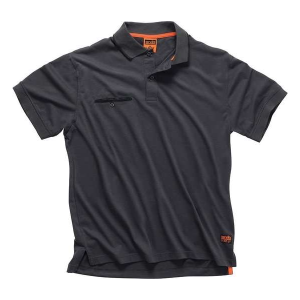 Scruffs Werkpolo, Grafietkleurig - Maat M Scruffs Werkpolo, Grafietkleurig - Maat M