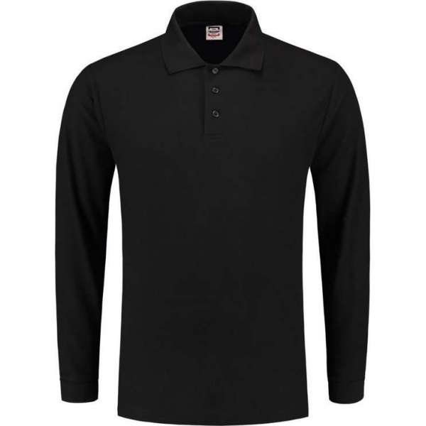 Tricorp Poloshirt lange mouw 100% katoen - Casual - 201008 - Zwart - maat 7XL Tricorp Poloshirt lange mouw 100% katoen - Casual - 201008 - Zwart - maat 7XL