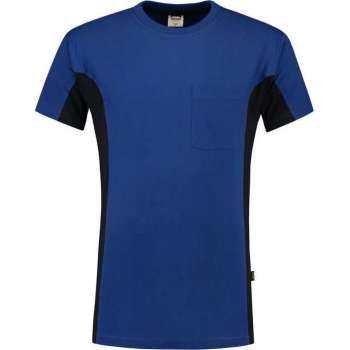 Tricorp T-shirt Bicolor Borstzak 102002 Konings Blauw / Navy - Maat XL