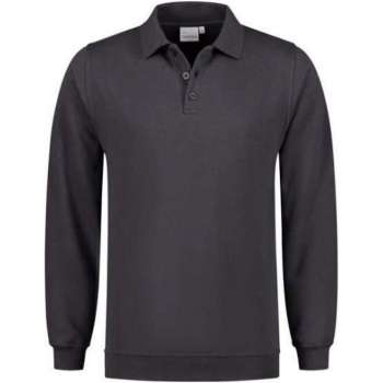 Santino Robin Polo Sweater lange mouw - Antraciet - M