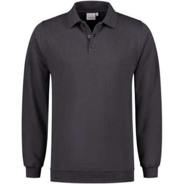 Santino Robin Polo Sweater lange mouw - Antraciet - M Santino Robin Polo Sweater lange mouw - Antraciet - M