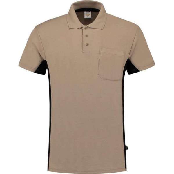 Tricorp poloshirt bi-color - 202002 - khaki-zwart - maat XXL Tricorp poloshirt bi-color - 202002 - khaki-zwart - maat XXL