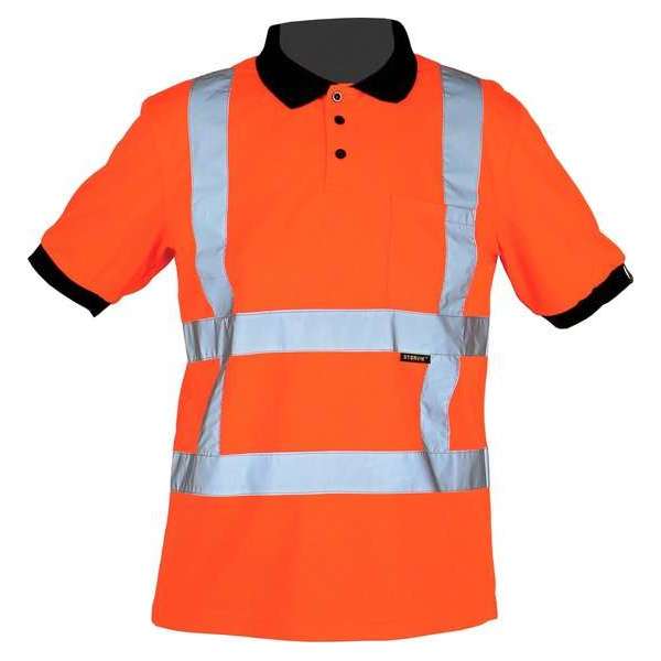 Storvik Werk polo reflecterend RWS Heren Oranje Reflecterend - Maat 2XL (56) - Ostfold Storvik Werk polo reflecterend RWS Heren Oranje Reflecterend - Maat 2XL (56) - Ostfold