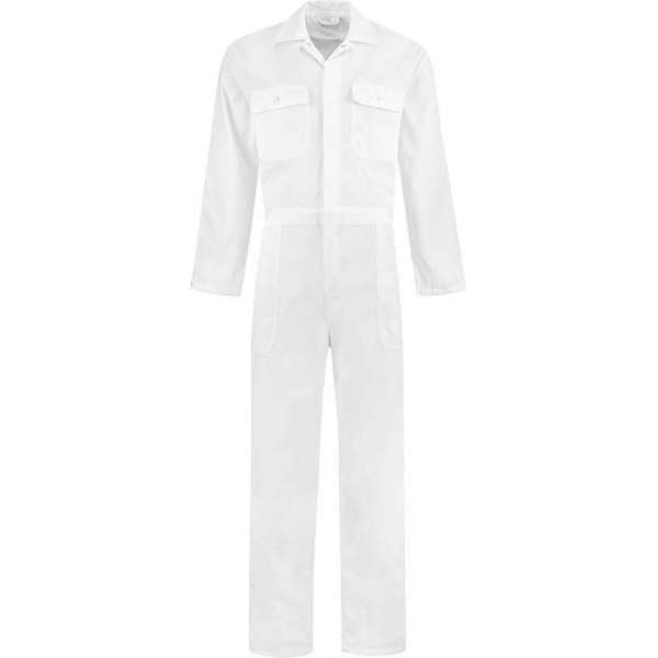 EM Workwear Overall Polyester/Katoen Wit - Maat 50 EM Workwear Overall Polyester/Katoen Wit - Maat 50