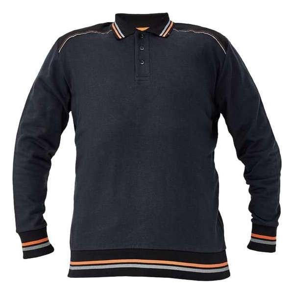 Knoxfield polo-shirt antraciet/oranje M Knoxfield polo-shirt antraciet/oranje M