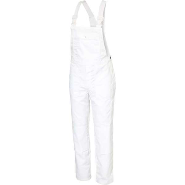 KLM Workwear - Amerikaanse Overall COREY (tuinbroek, BIB, bretelbroek) - katoen/polyester 300g/m2- Wit KLM Workwear - Amerikaanse Overall COREY (tuinbroek, BIB, bretelbroek) - katoen/polyester 300g/m2- Wit