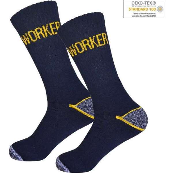 GIANVAGLIA Werksokken Blauw 10-pack - Maat 43-46 GIANVAGLIA Werksokken Blauw 10-pack - Maat 43-46