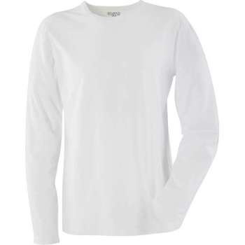 Blåkläder T-shirt Lange Mouwen Mt 100% Katoen, Rib-gebreid, 260 G/m² Wit Xl