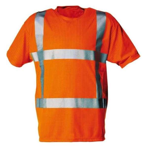 T-shirt RWS fluor oranje korte mouw maat S T-shirt RWS fluor oranje korte mouw maat S