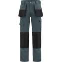 Yoworkwear Werkbroek Oxford polyester/katoen grijs/zwart maat 42