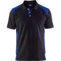 Blåkläder 3324-1050 Piqué Polo Zwart/Korenlblauw maat XXXL