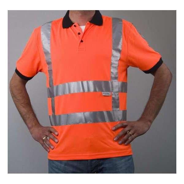 Safeworker RWS signalisatie poloshirt oranje maat XL, vochtregulerend Safeworker RWS signalisatie poloshirt oranje maat XL, vochtregulerend