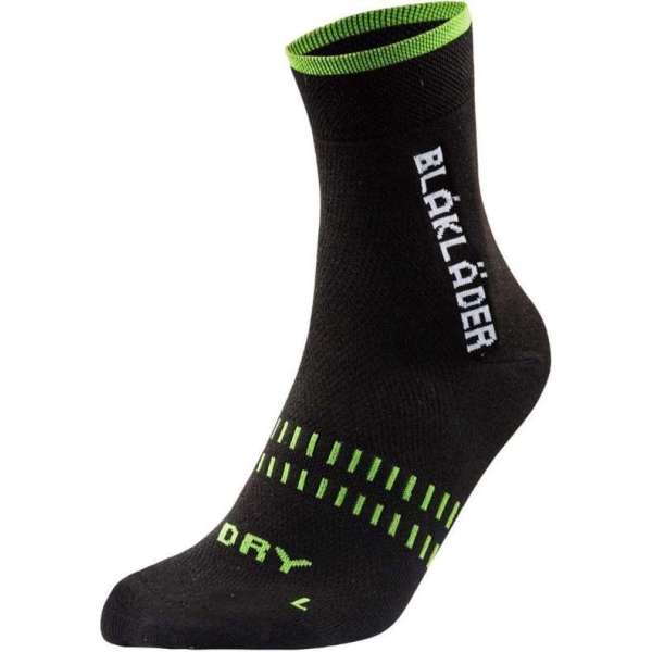 Blåkläder 2190 Dry sok 2-pack Black/NEON Green maat 45-48 Blåkläder 2190 Dry sok 2-pack Black/NEON Green maat 45-48