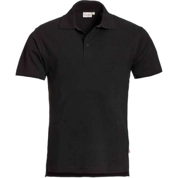 Santino Ricardo Polo-shirt korte mouwen - M - Zwart - Geen bedrukking