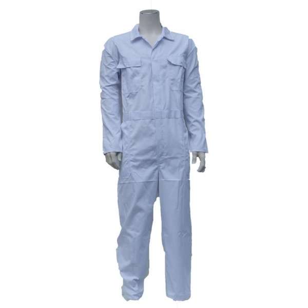 Yoworkwear Kinderoverall polyester/katoen wit maat 164 Yoworkwear Kinderoverall polyester/katoen wit maat 164