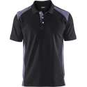 Blåkläder Piqué Polo 2-kleuren Mt Xs Zwart/grijs Xs