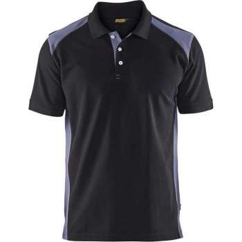 Blåkläder Piqué Polo 2-kleuren Mt Xs Zwart/grijs Xs